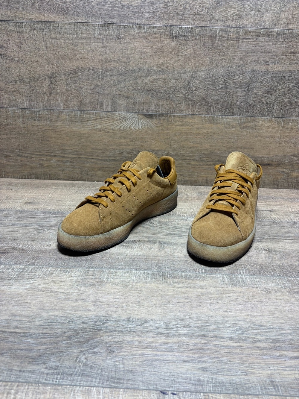 adidas Men’s Suede Athletic Sneakers in Camel Brown